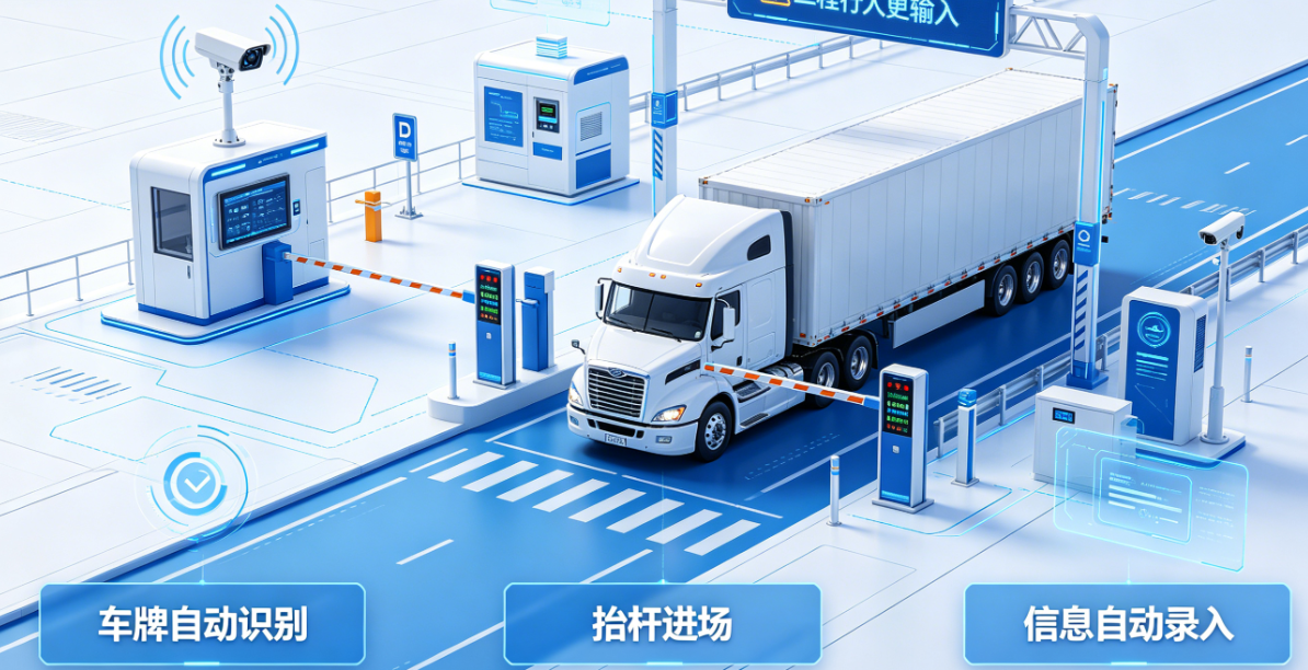 无人值守自动化闸口图示