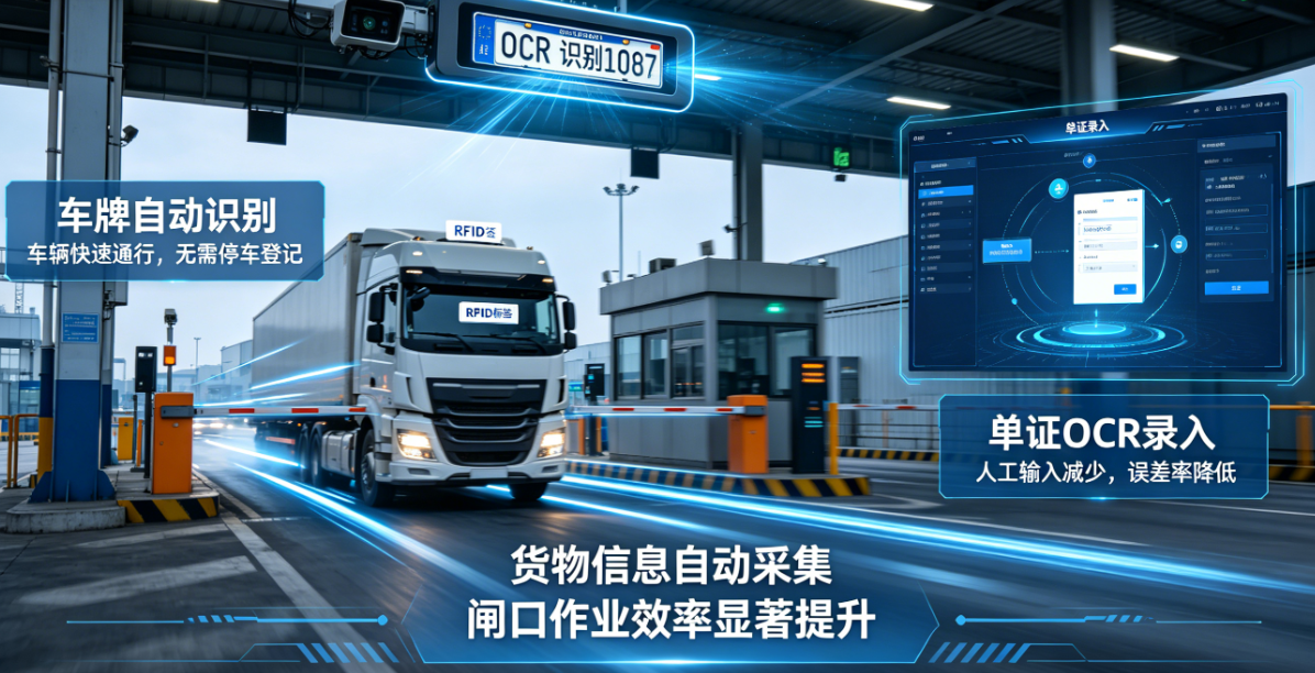 智能闸口与自动识别图示