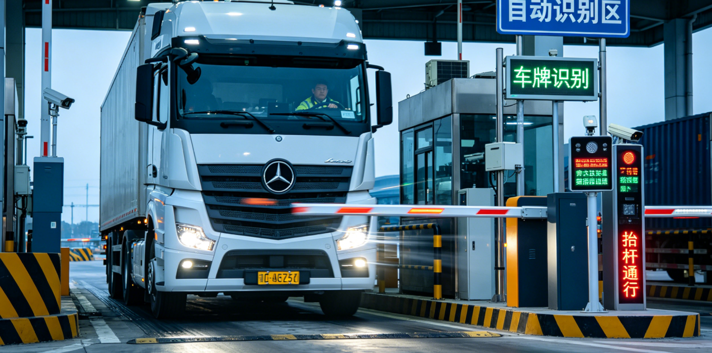 无人值守自动化闸口图示