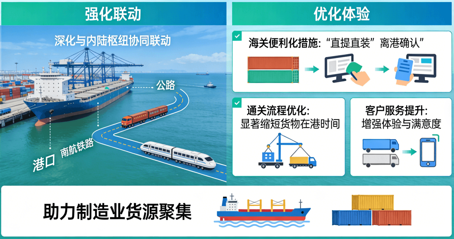 提升港口服务竞争力图示